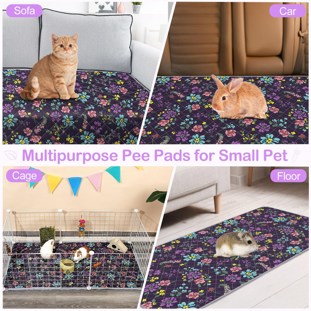 Bienbee guinea pig bedding vintage flowers design brightens small pet setup