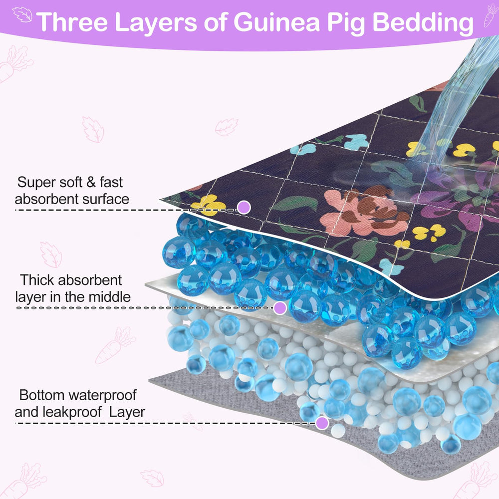 Bienbee guinea pig bedding waterproof bottom prevents leaks and mess