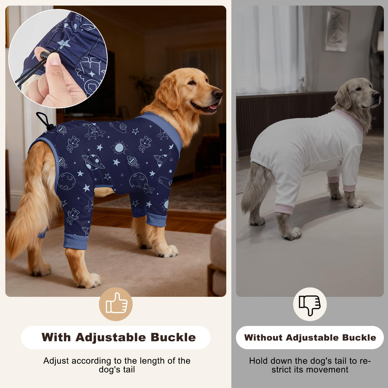 Bienbee pullover design dog pajamas easy on-off visual and stretch