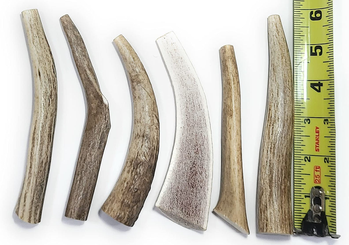 Big Dog Antler Chews six-pack packaging shows durable, long-lasting treats for small dogs.