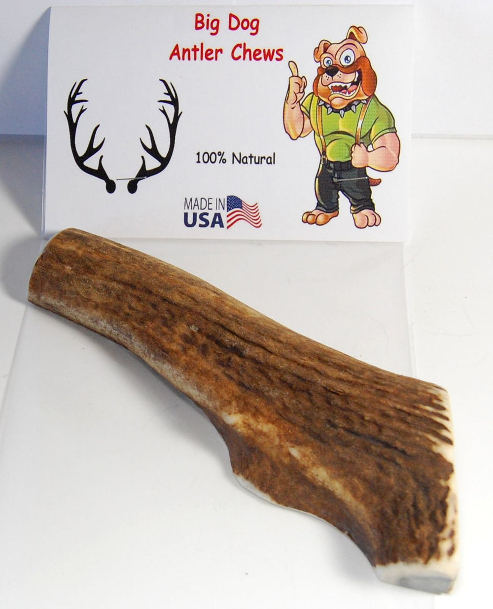 Big Dog Antler Chews elk-antler-piece-closeup halved interior for easier marrow access
