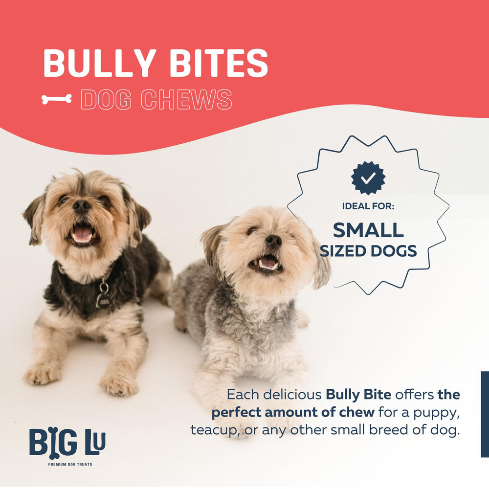 Big Lu bully sticks braided sticks provide longer chew sessions.