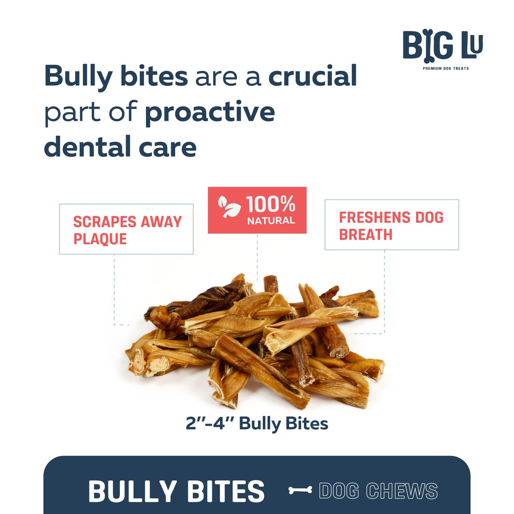 Big Lu bully sticks natural ingredients grain-free and additive-free.