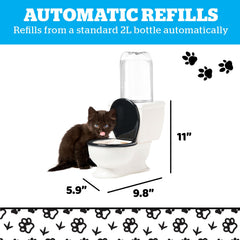 BigMouth Inc ceramic throne water dispenser is a durable, humorous pet fountain.