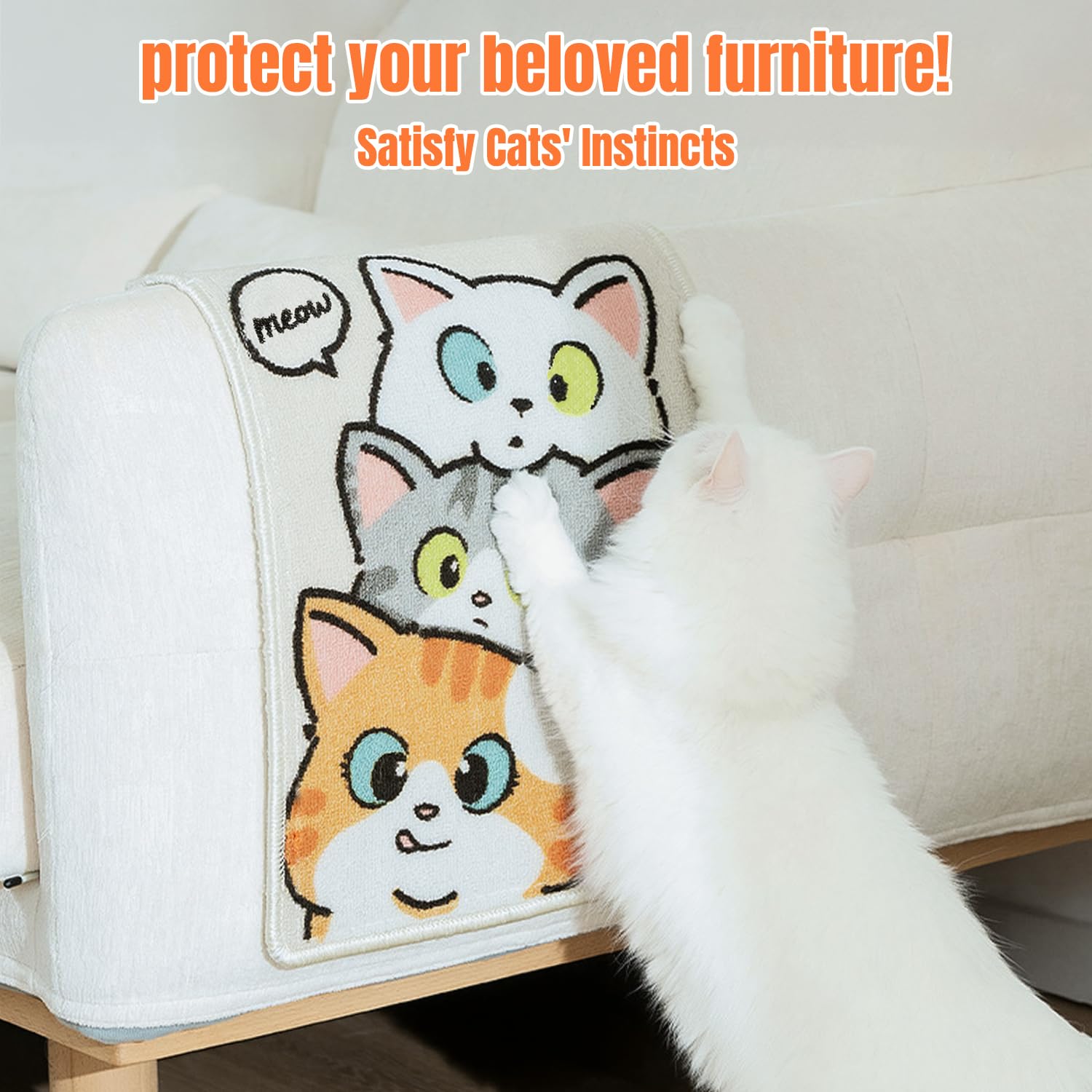 Bigpomelos plush nap mat offers a cozy resting spot for cats.
