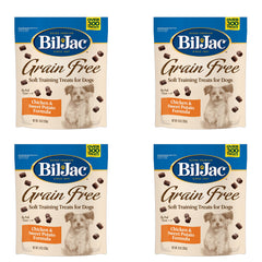 Bil-Jac Grain Free Soft Treats with real chicken liver offer tasty rewards for dogs.