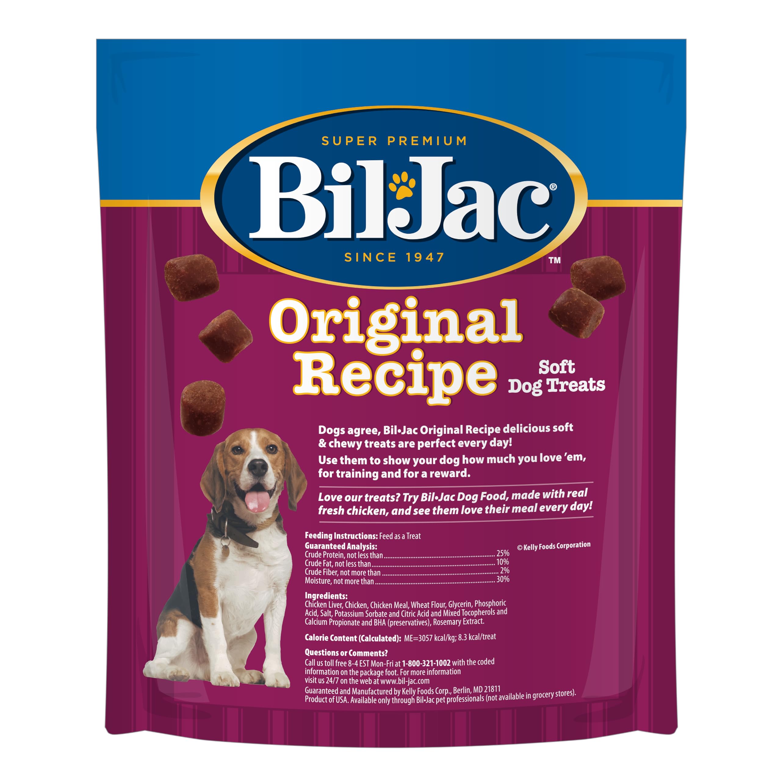 Bil-Jac training morsels are bite-sized and great for quick rewards
