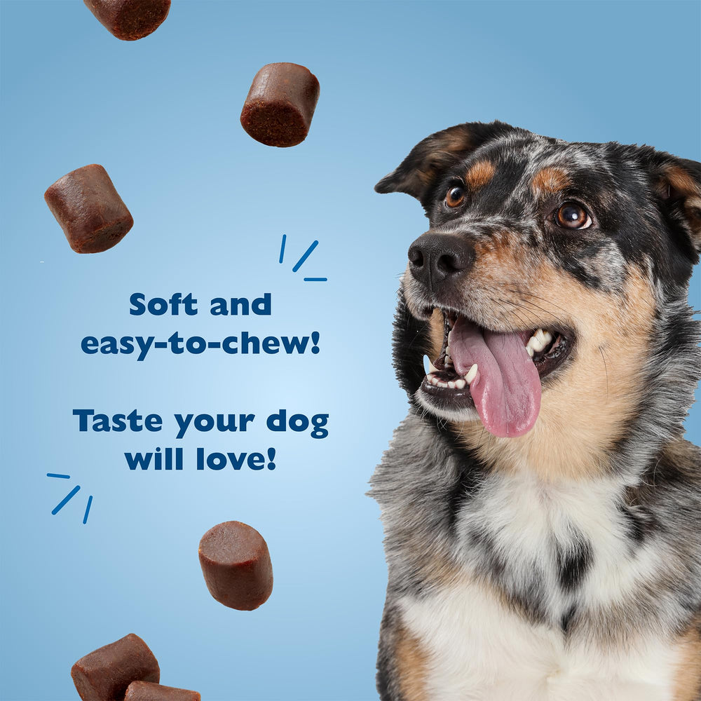 Soft bite-sized PB-Nanas treats ideal for training rewards.