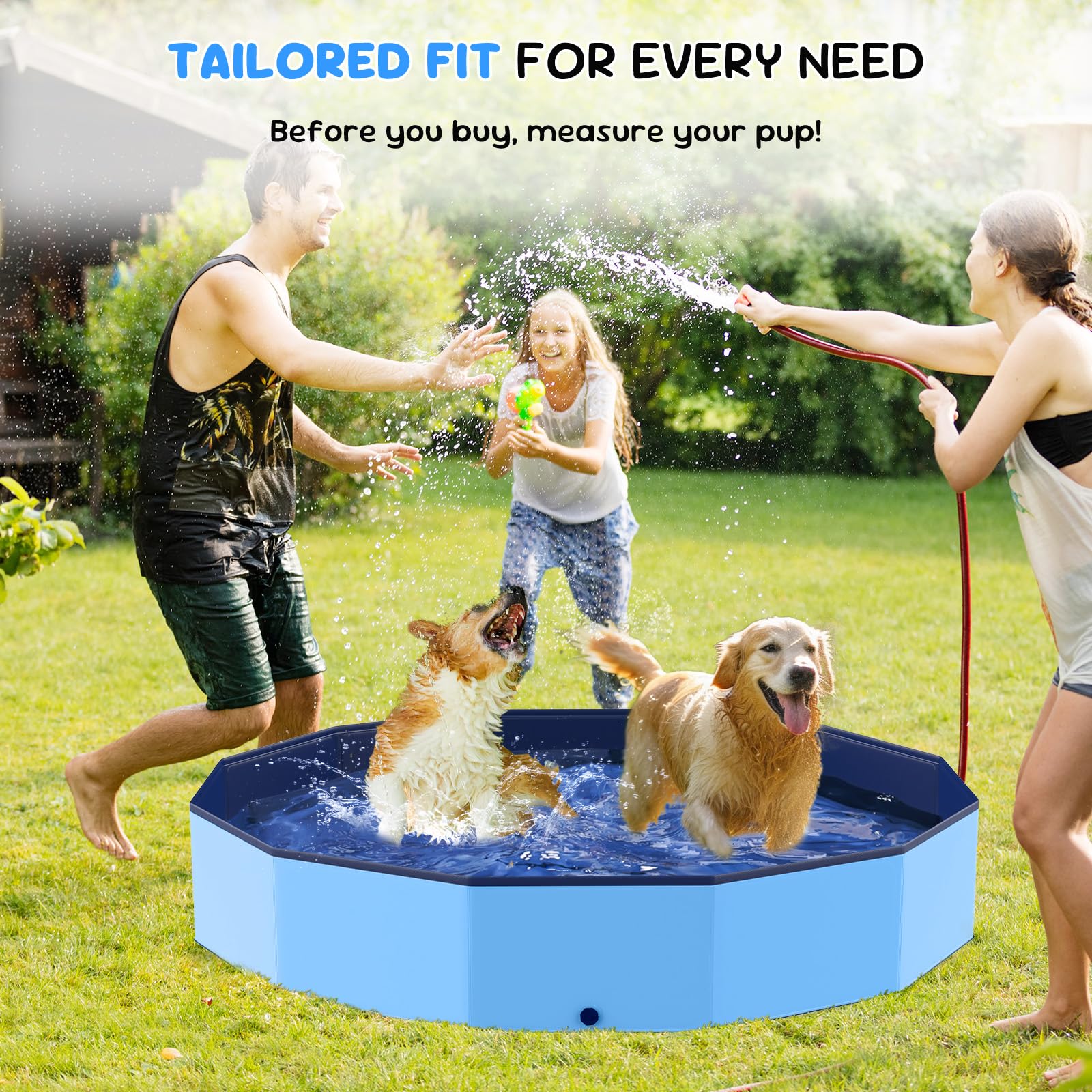 Bilibara outdoor backyard pool is ready for cooling off on sunny days.