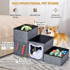 Bilibara dog stairs non-slip bottom for stability on floors
