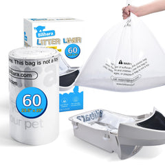 Bilibara liner bag fits litter box drawers 3 and 4 for tidy disposal