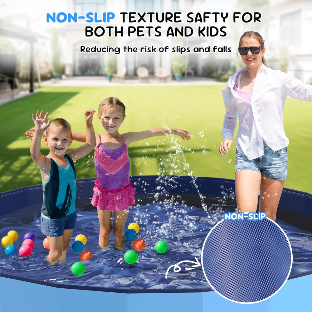Bilibara non-slip bottom dog pool enhances safe splash sessions.