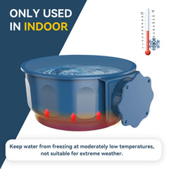 Billionchains indoor heated water bowl mounting illustration for easy cage setup.
