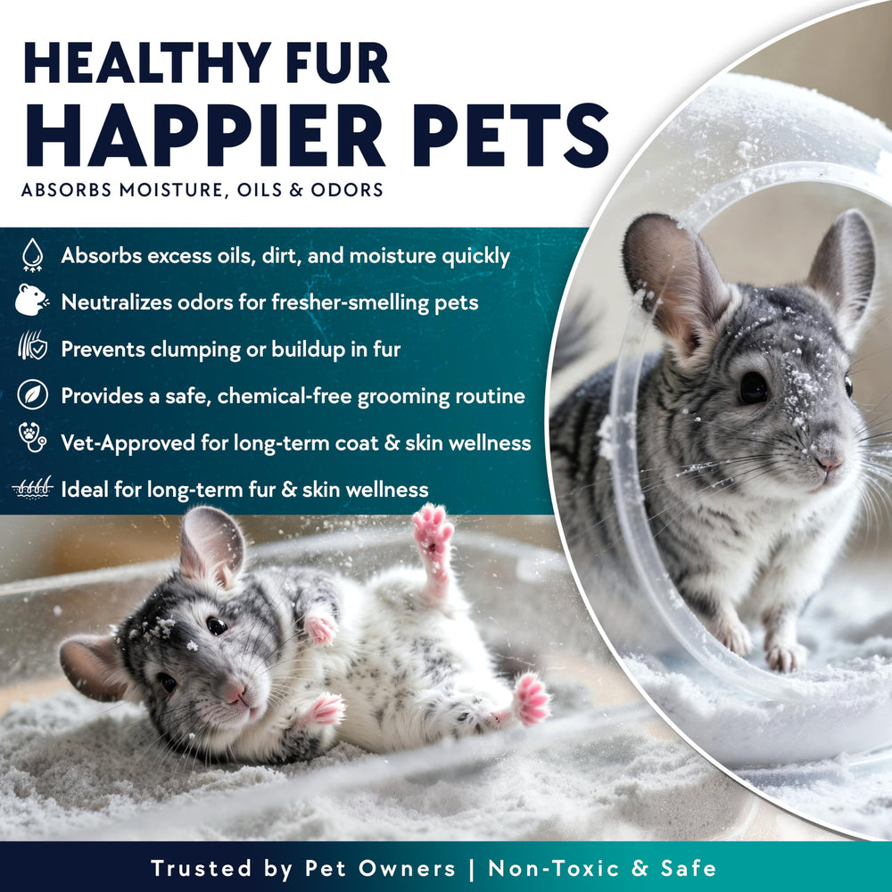 Billy Buckskin USA-sourced dust indicating natural, ethical pet care