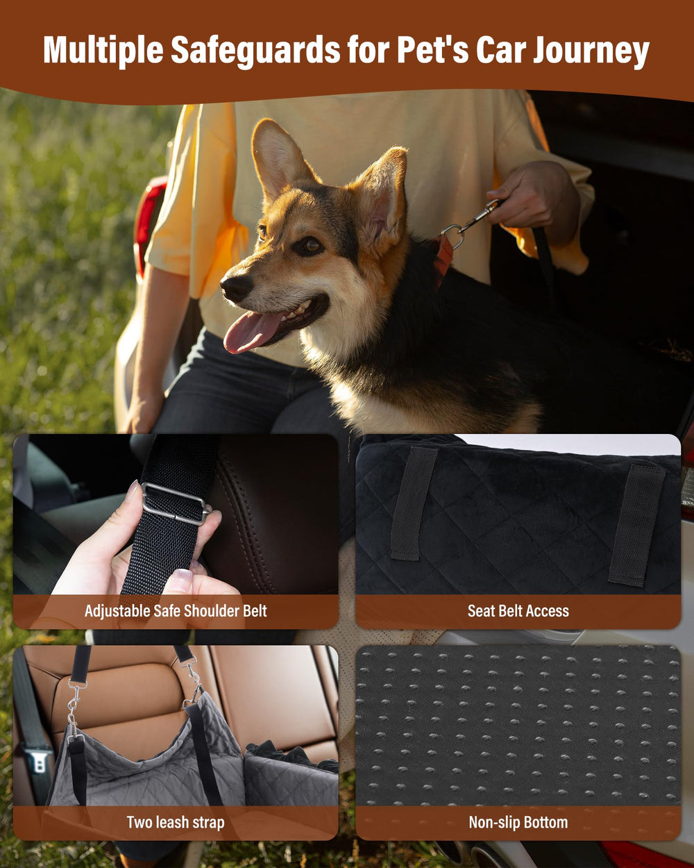 Bilypaws memory foam base cushions your dog for comfort