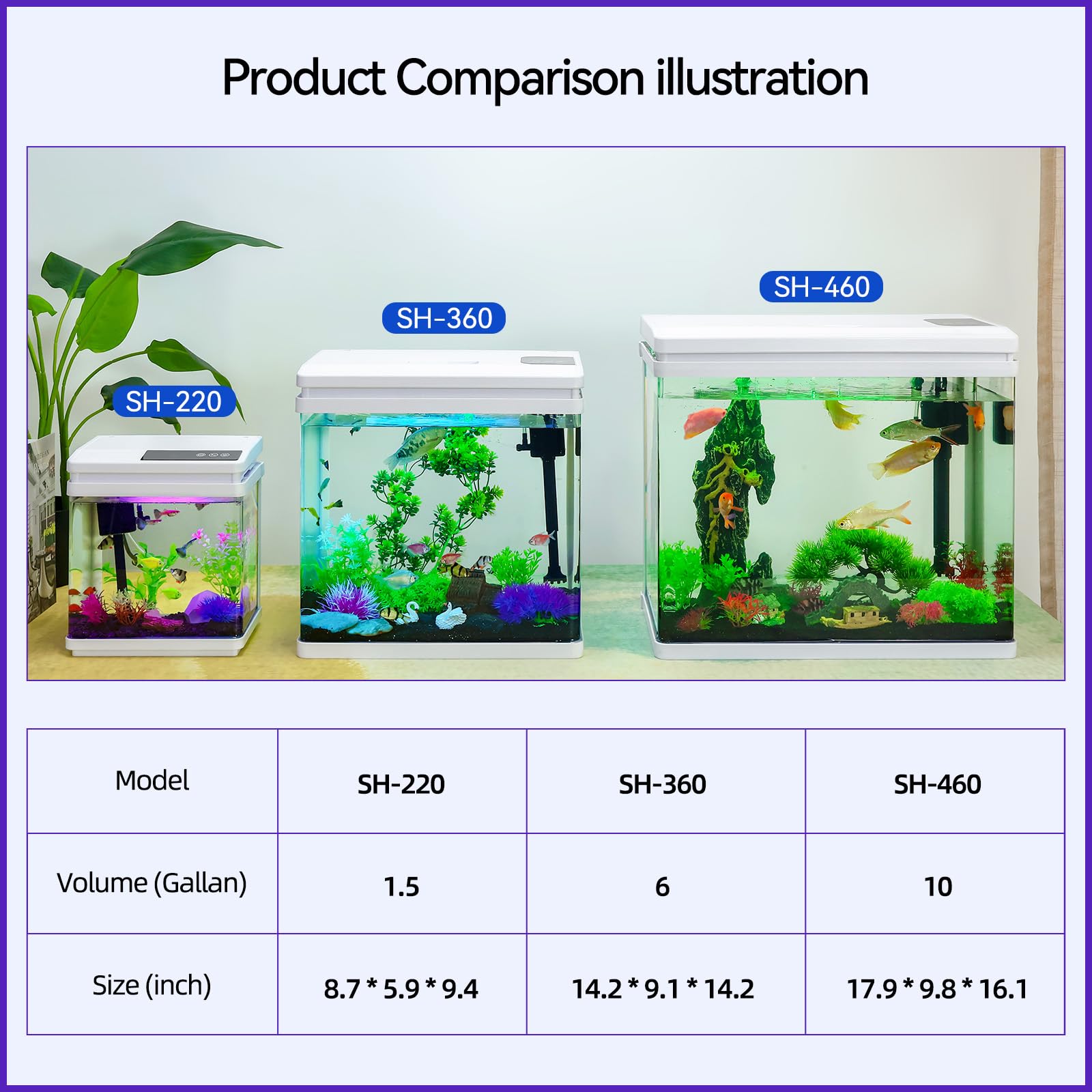 BINANO beginner-kit 10-gallon betta tank offers a complete setup for easy start.