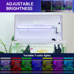 BINANO 10-gallon betta tank brightness control enables natural-looking lighting anytime.