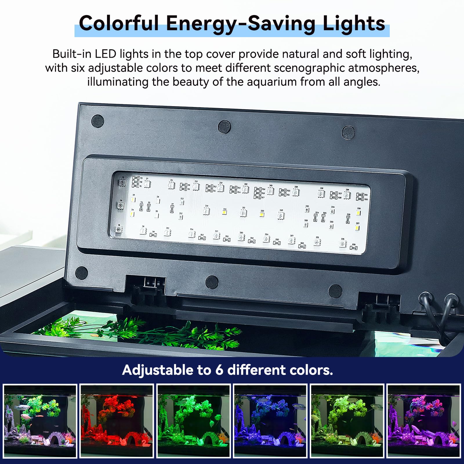 BINANO fish tank adaptable filtration offers flexible placement