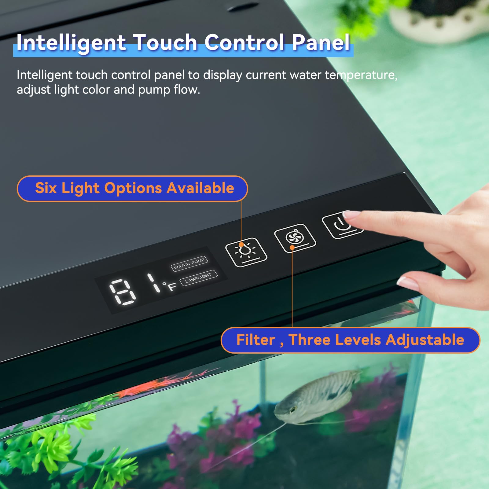 BINANO fish tank three-speed pump enables customizable water flow