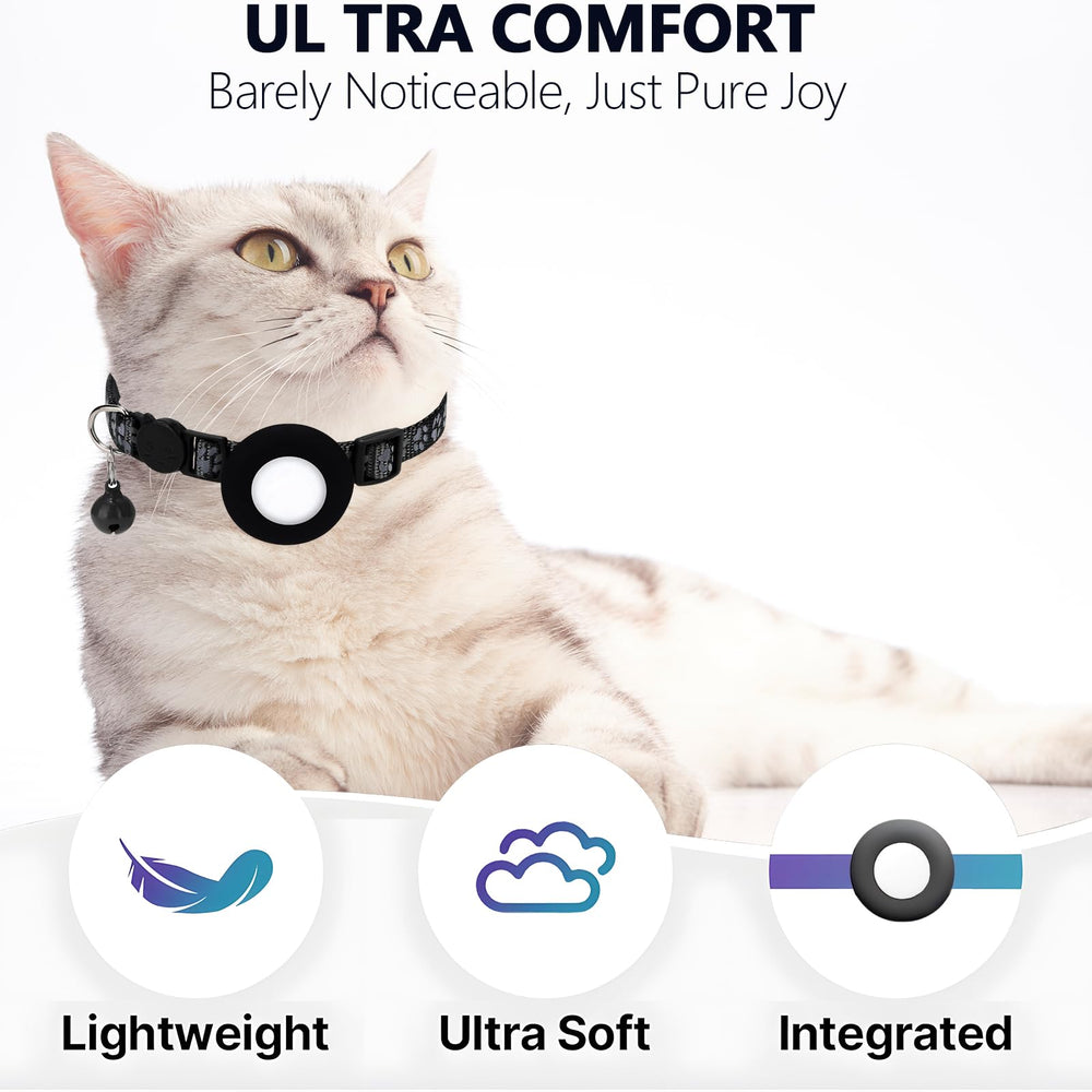 Bingolar adjustable nylon collar ensures comfortable fit across cat sizes.