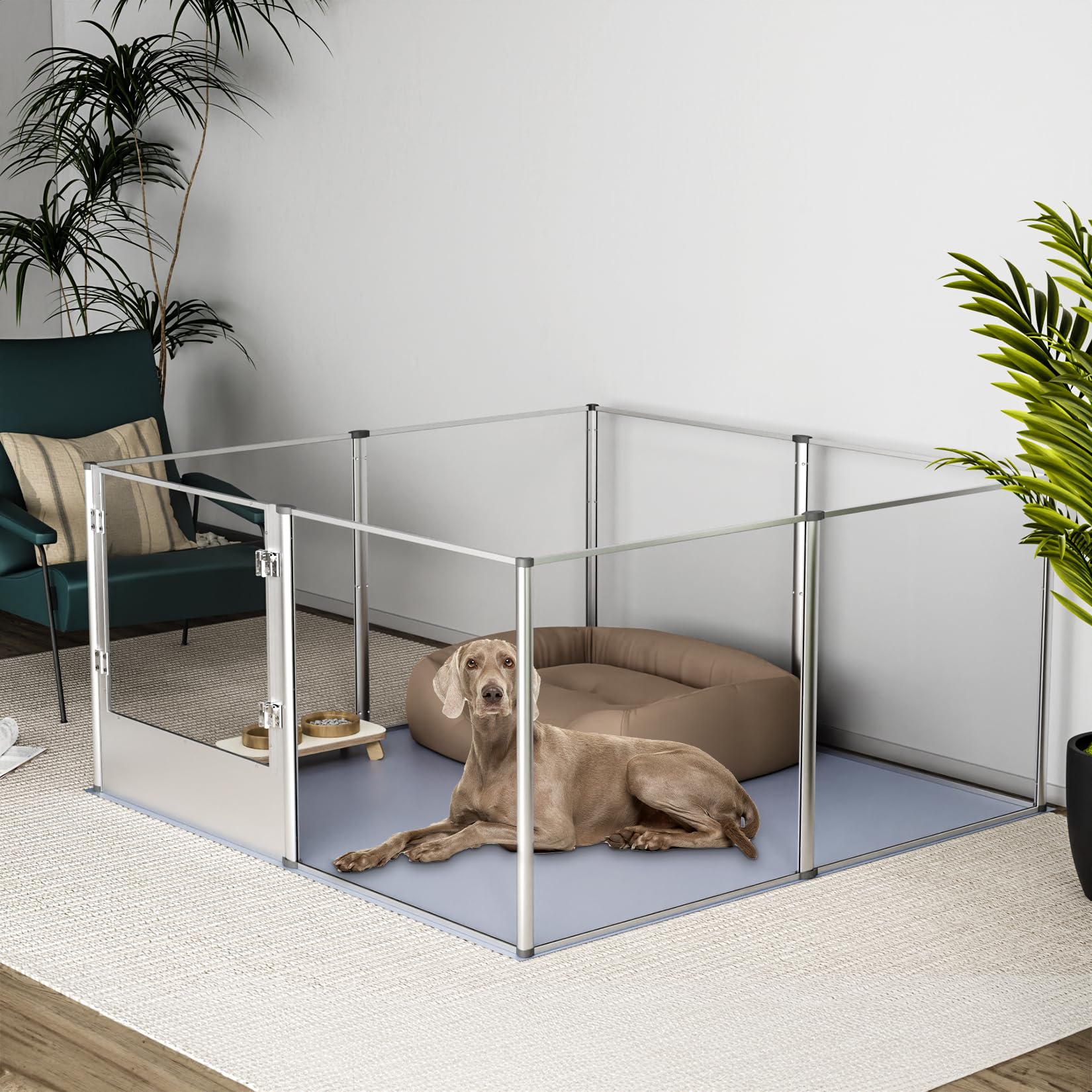 BingoPaw safe enclosure with upgraded latch offers user friendly containment for puppies