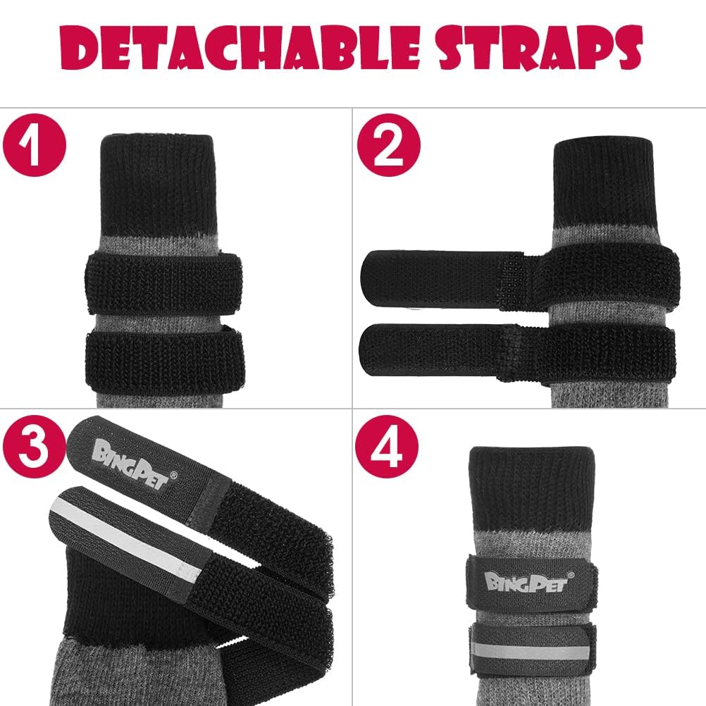 BINGPET all-season socks are breathable and flexible for year-round comfort.