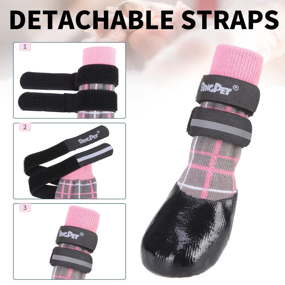 BINGPET anti-slip socks sized XL provide close paw fit for larger dogs.