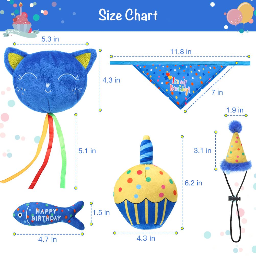 BINGPET cat birthday hat offers playful wear and cute photo moments.