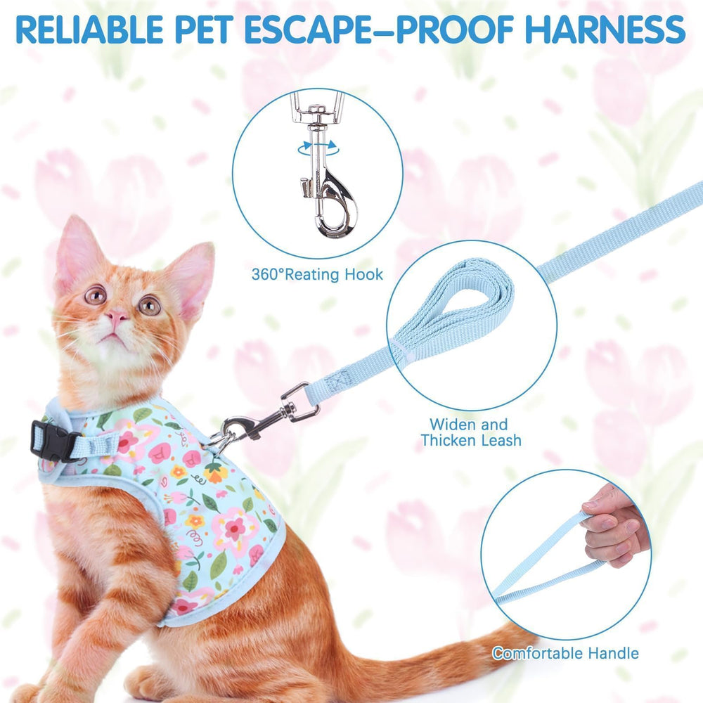 BINGPET cat-harness-release-buckle enables quick on/off and safe handling.