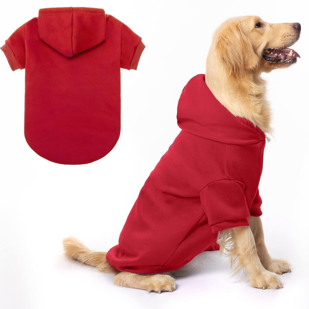 BINGPET dog hoodie with fleece lining for extra warmth during cold walks.