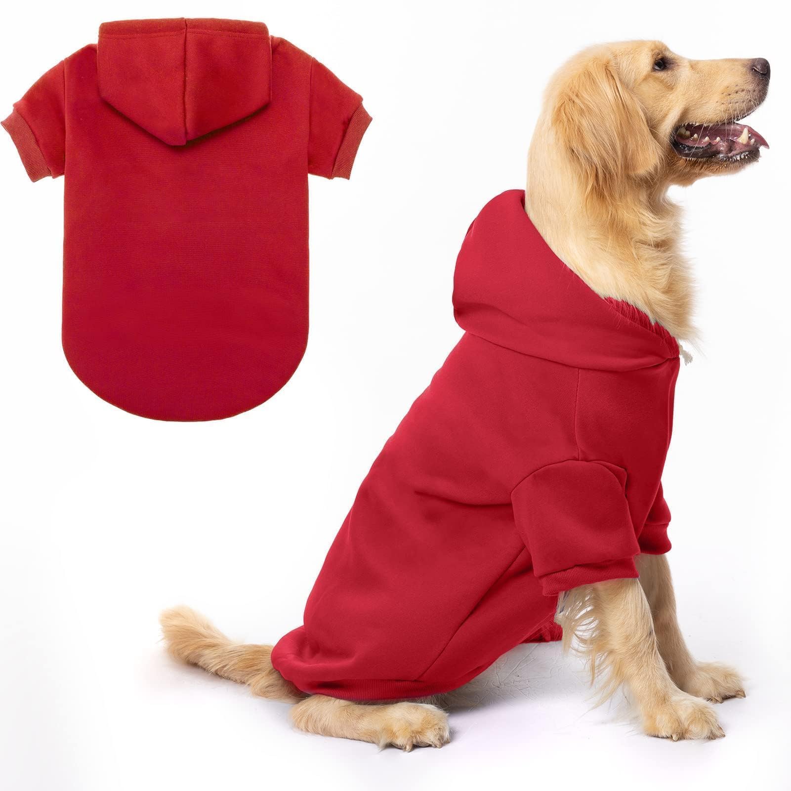 BINGPET dog hoodie fleece-lined offers cozy warmth for winter strolls