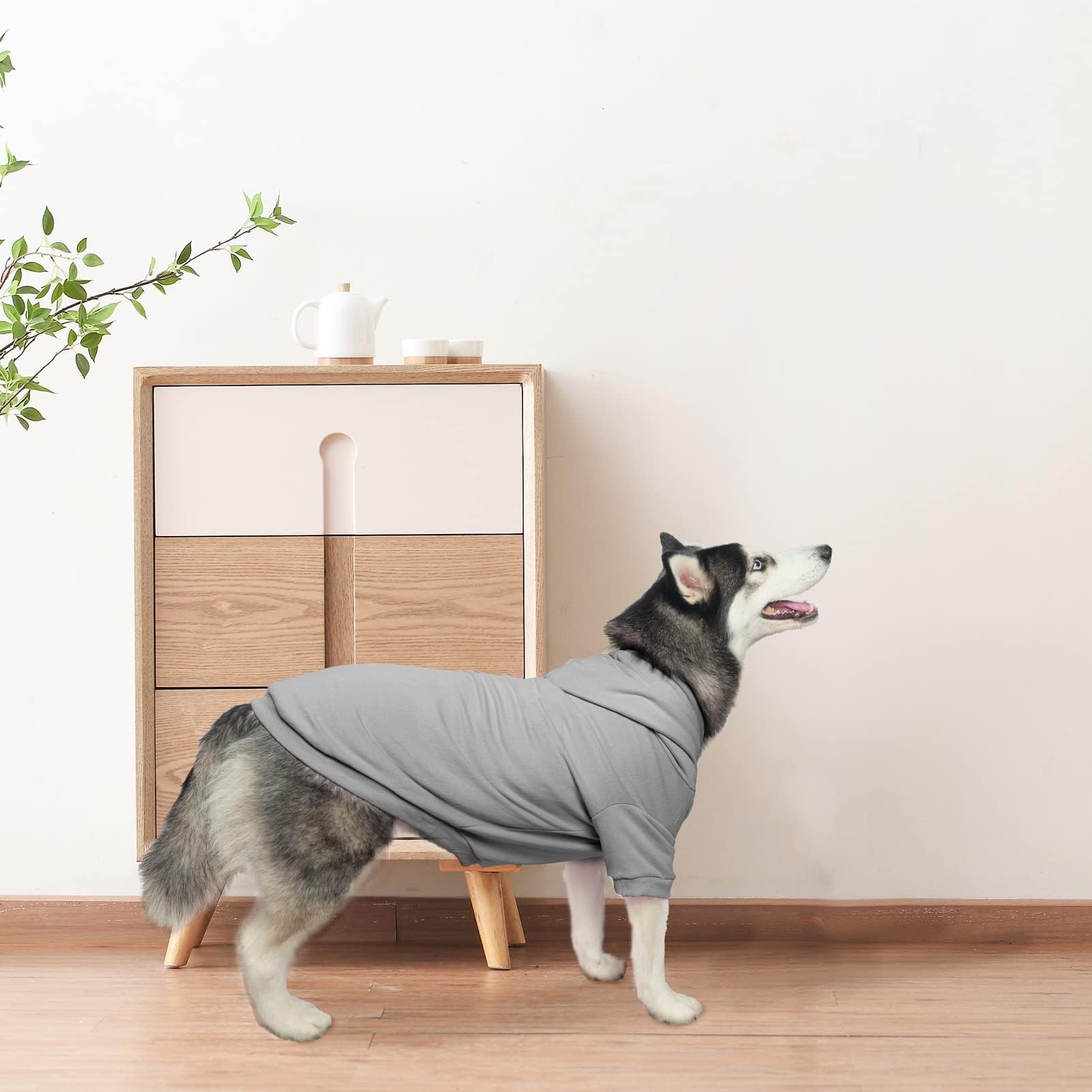 BINGPET dog hoodie machine washable care makes clean-up simple.