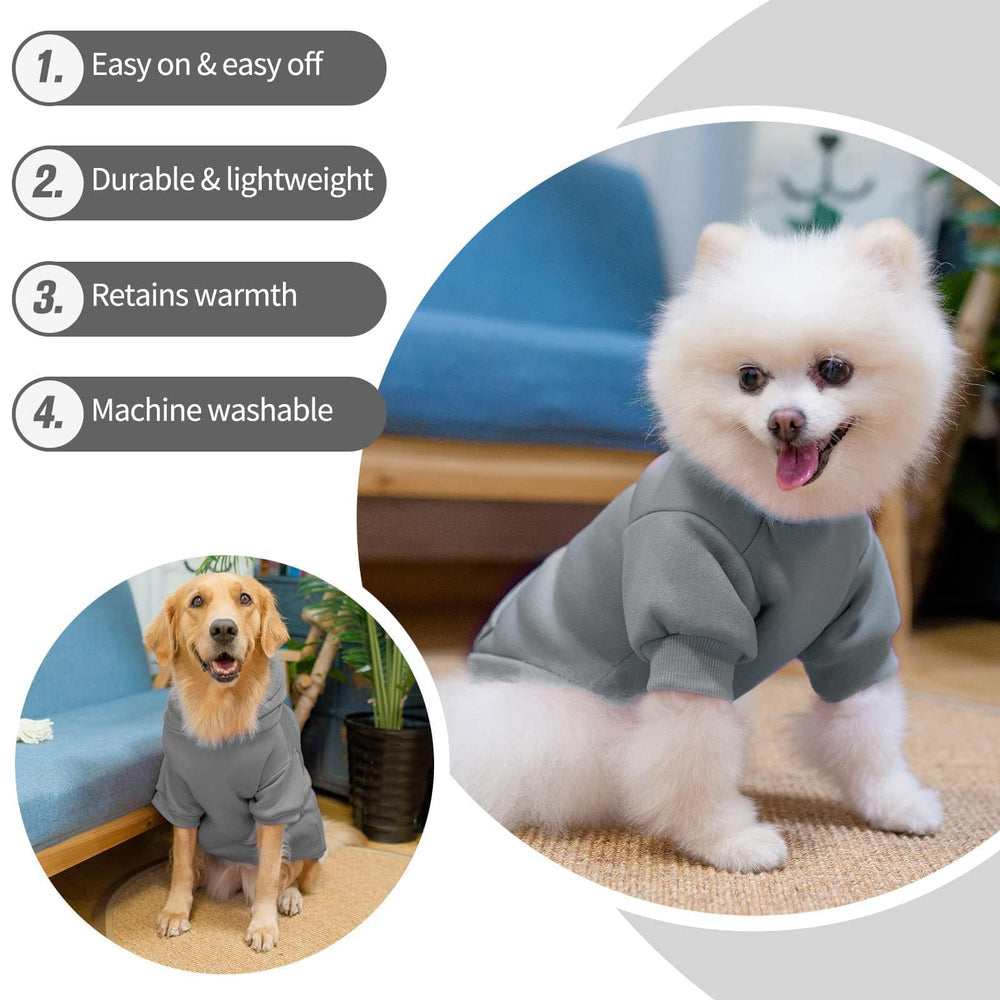 BINGPET hoodie is machine washable for easy cleaning