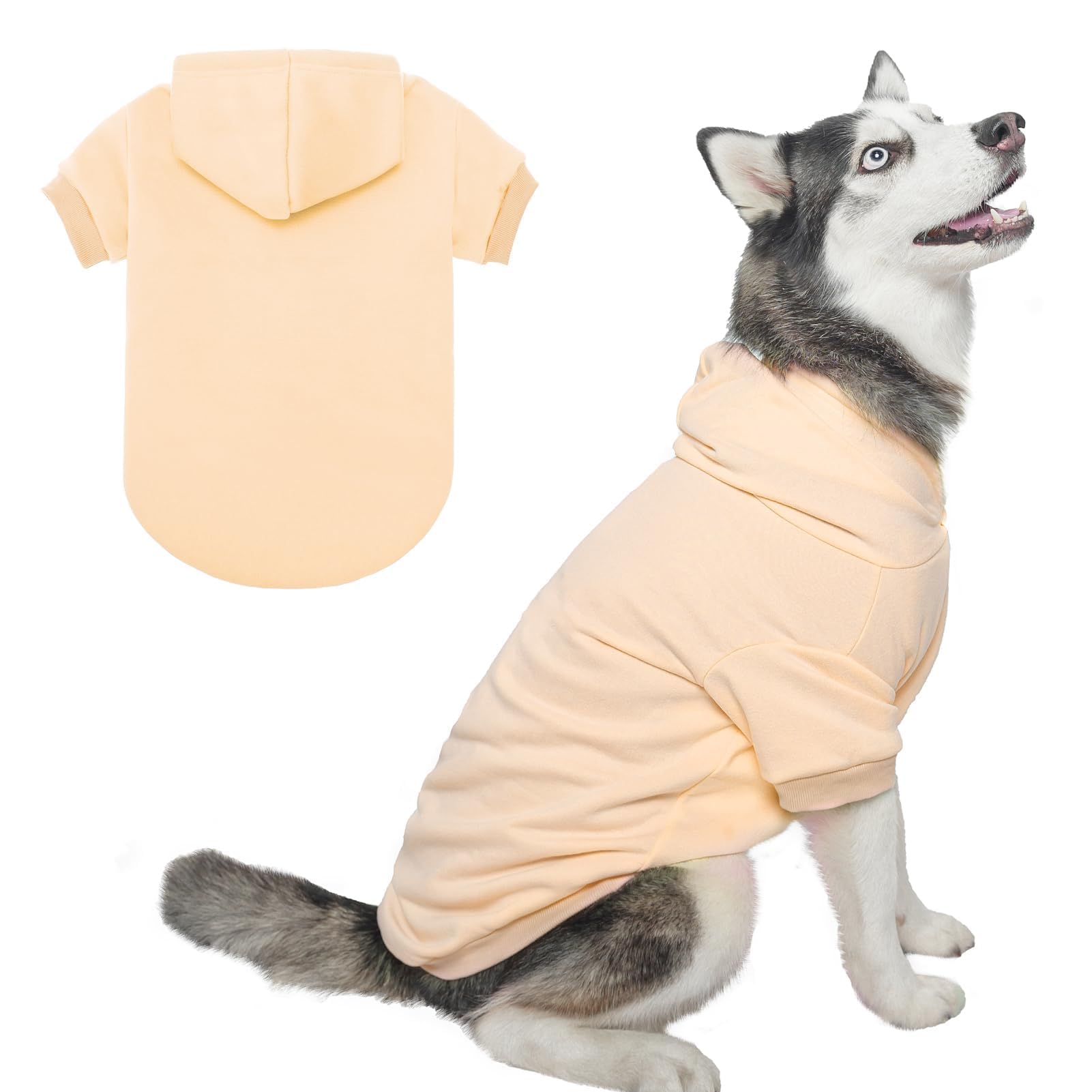 BINGPET dog hoodie pullover design shows easy on off for busy mornings