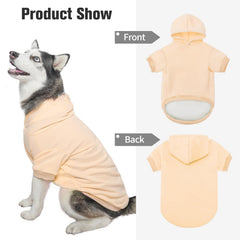 BINGPET dog hoodie soft polyester material with warm fleece lining for comfort