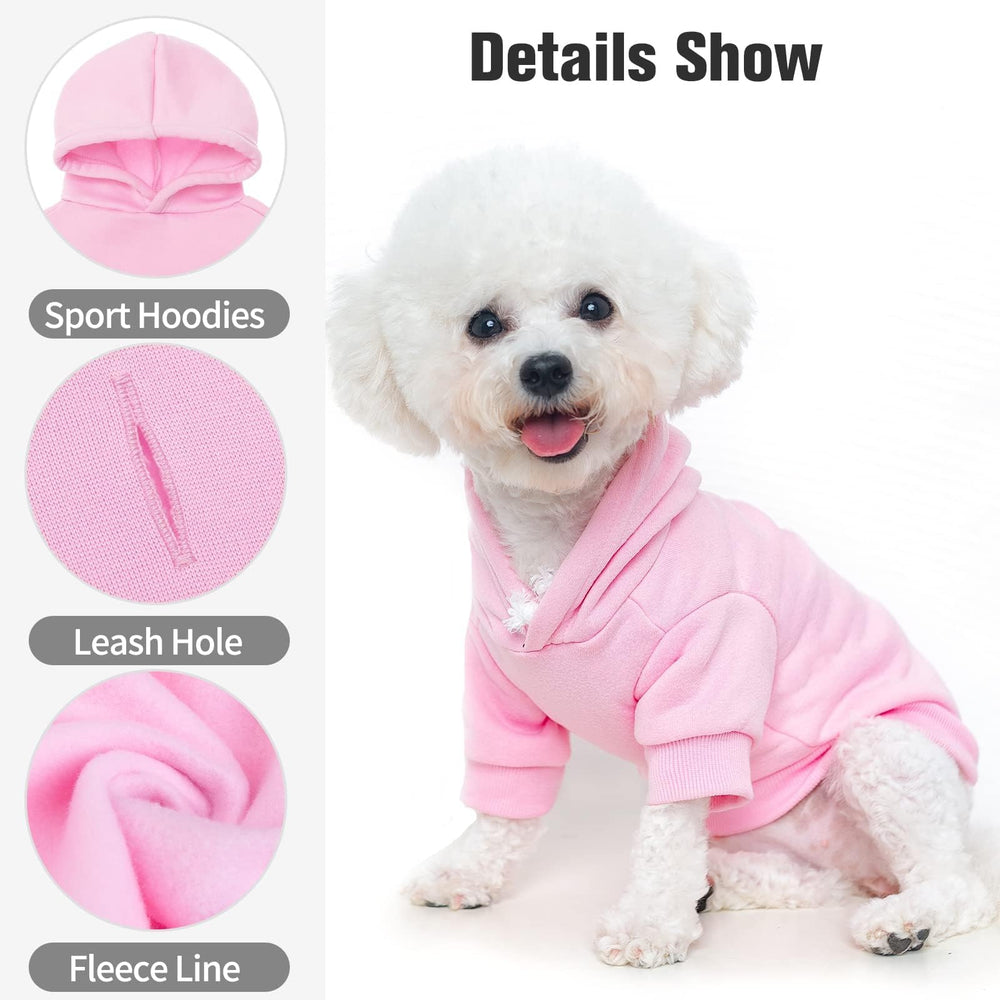 BINGPET dog hoodie soft warm fleece close-up shows plush comfort