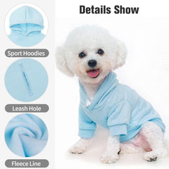 BINGPET dog hoodie with warm fleece lining provides extra warmth on cold walks.