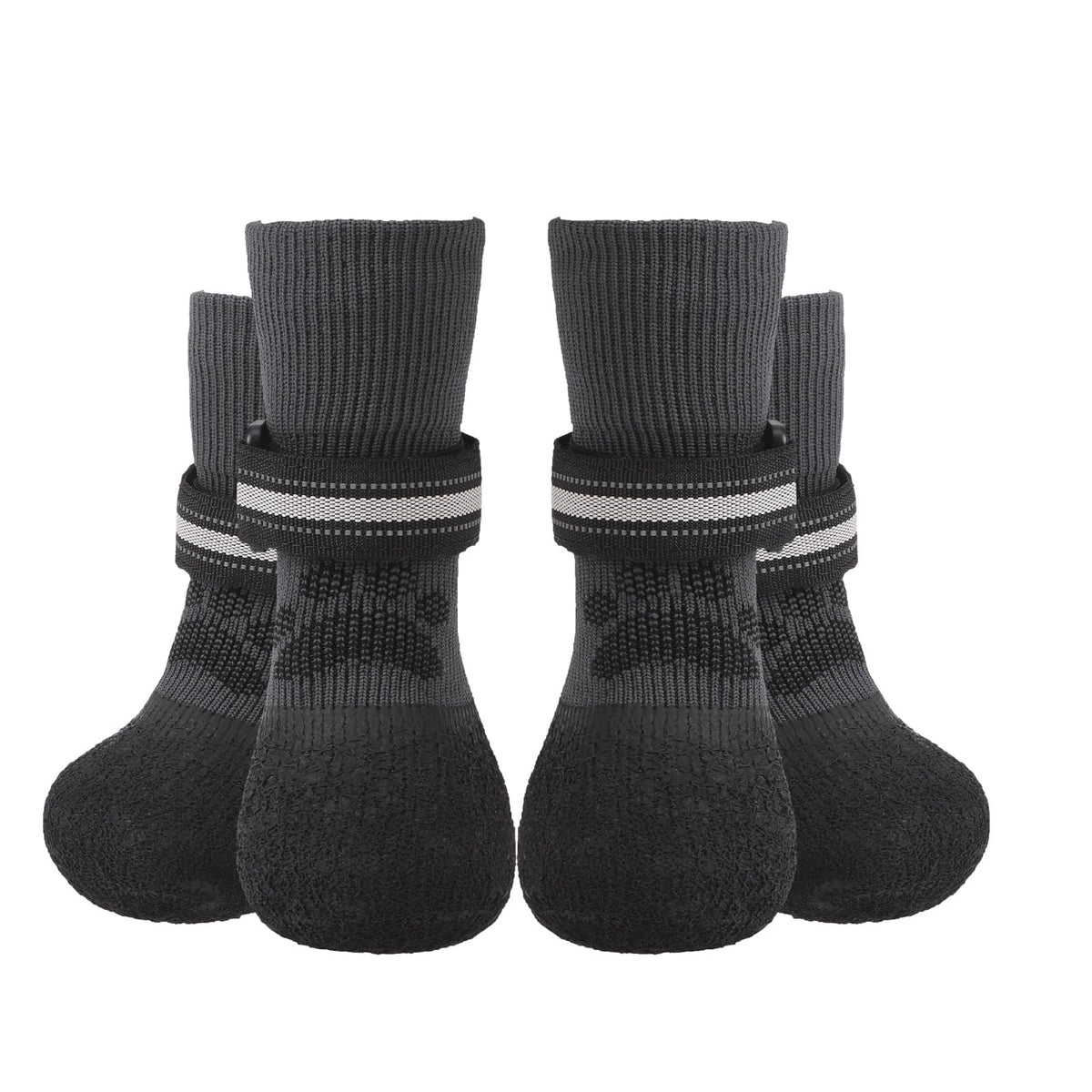 BINGPET dog socks with anti-slip sole for hardwood floor traction