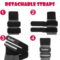 BINGPET dog socks provide non-slip traction for indoor and outdoor movement