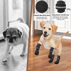 BINGPET waterproof dog socks protect paws during rainy walks