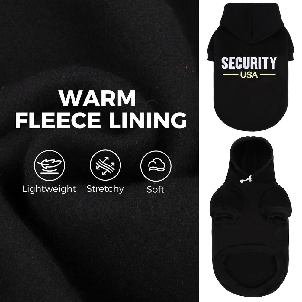 BINGPET dog-sweater-back-leash-hole design enables easy leash use during walks.