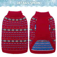 BINGPET thick acrylic dog sweater demonstrates winter warmth for pets