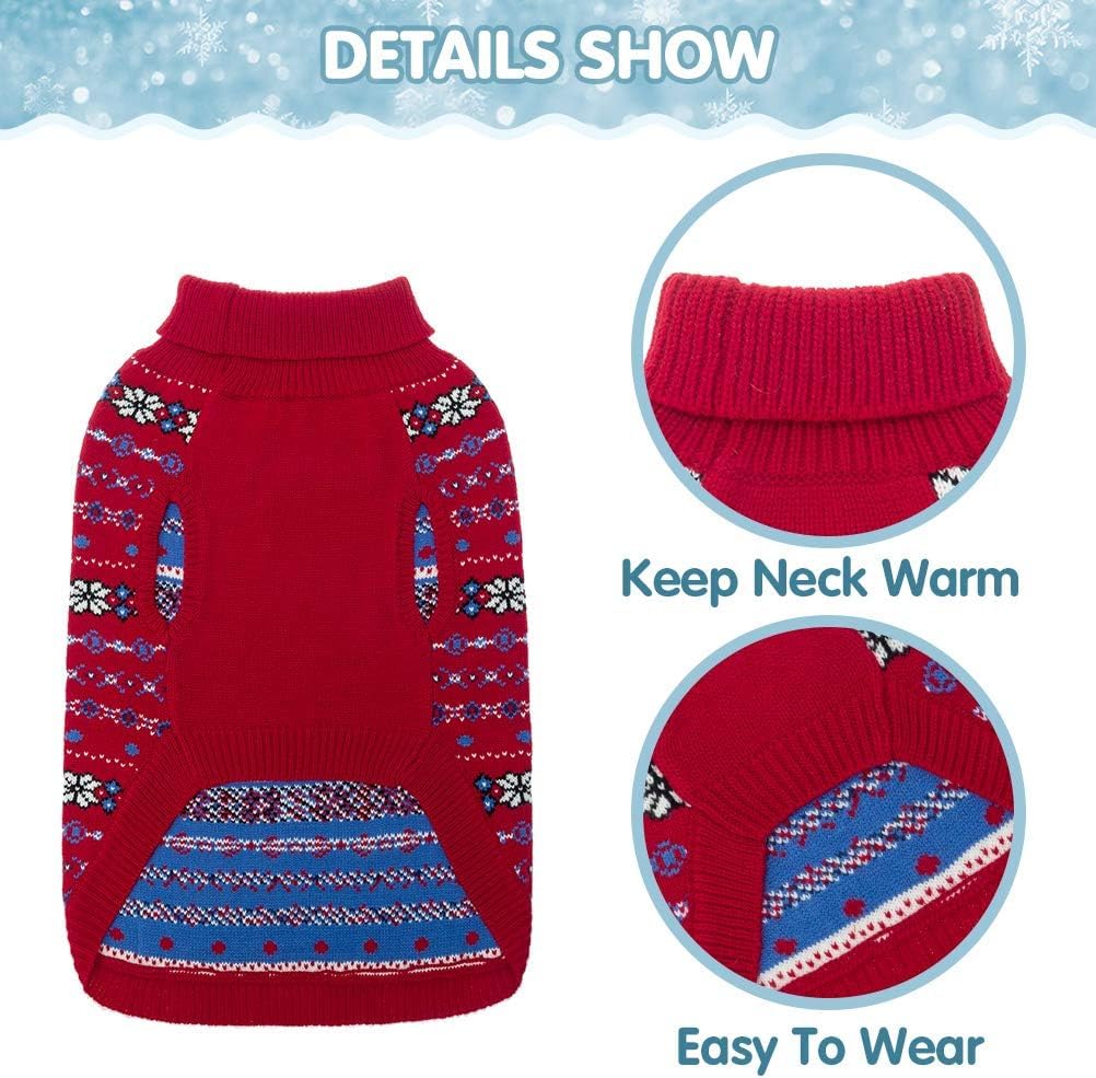 BINGPET winter pullover on a small dog shows easy wear with elastic fit.