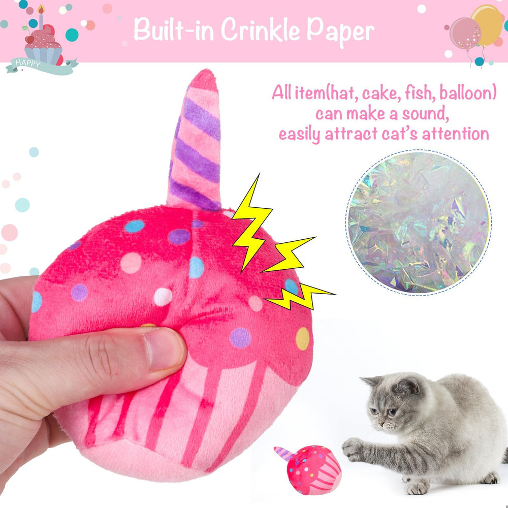 Globo con carita de gato BINGPET, color brillante para juego interactivo.