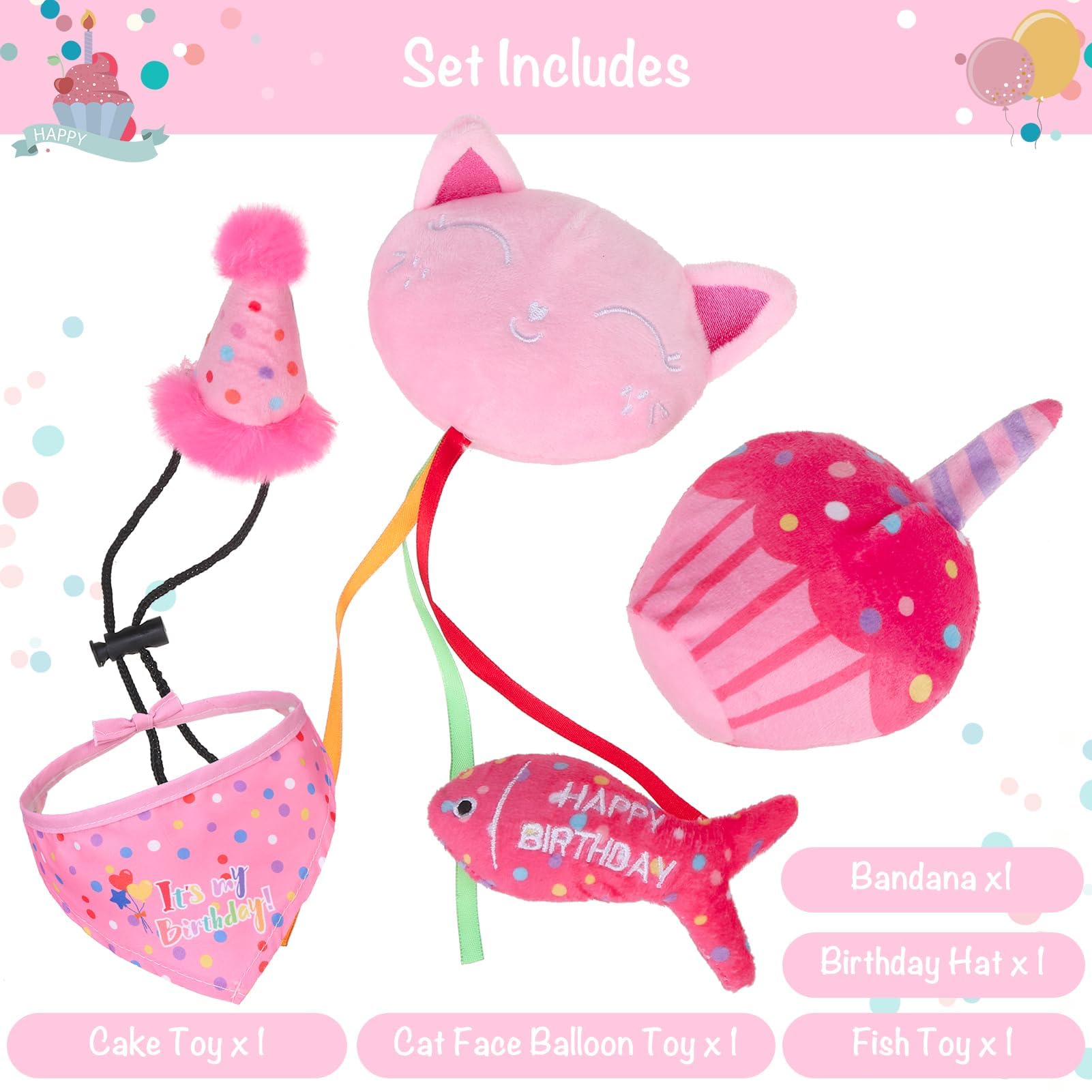 Juguete pastel BINGPET para gato, estimulante para morder y perseguir.