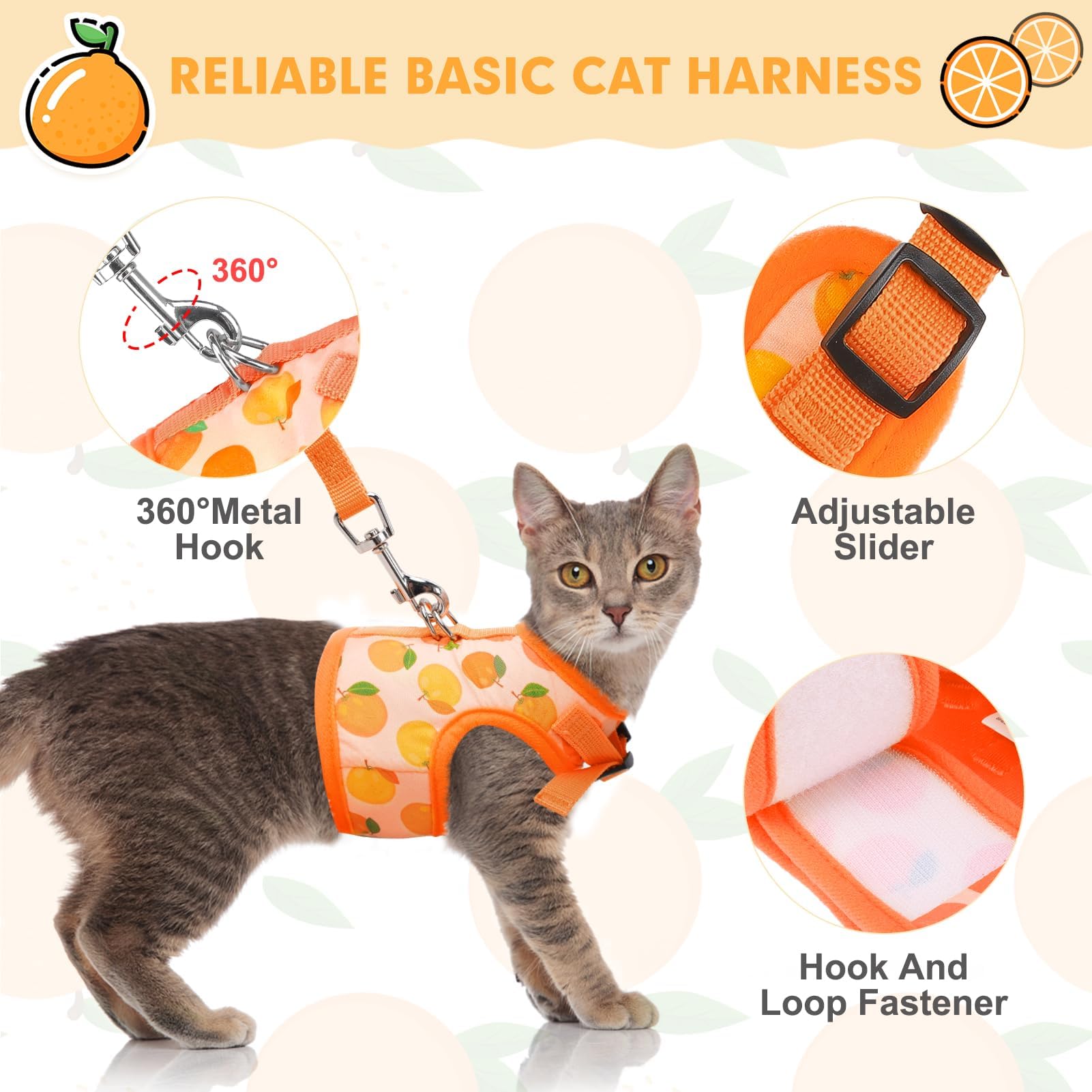BINGPET included durable leash with strong hook for safe outdoor control