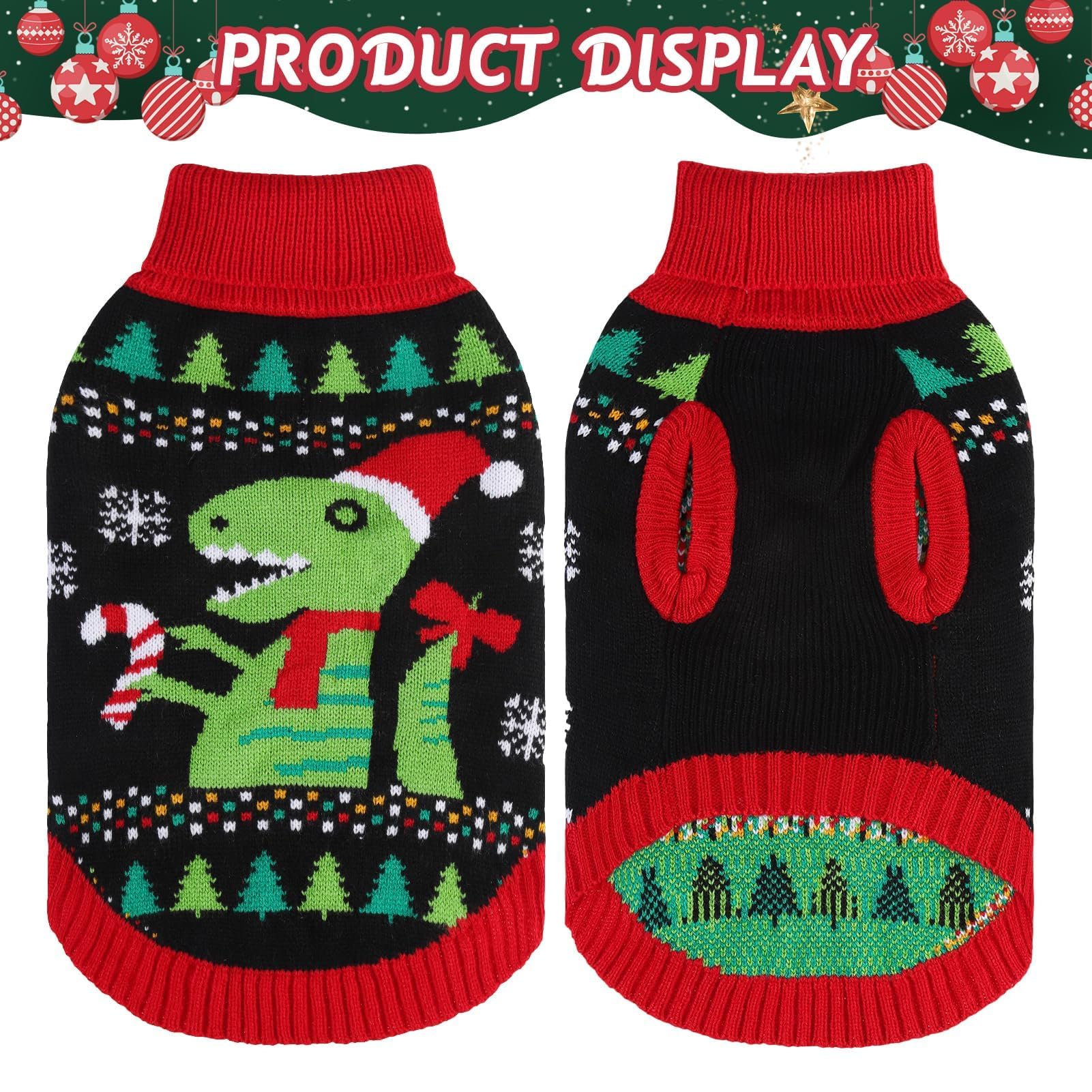 BINGPET knit sweater with an easy-on design for quick, stress-free dressing.