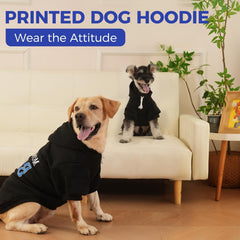 BINGPET Mommy's Boy dog sweater back view highlights durable print for daily wear and photos.