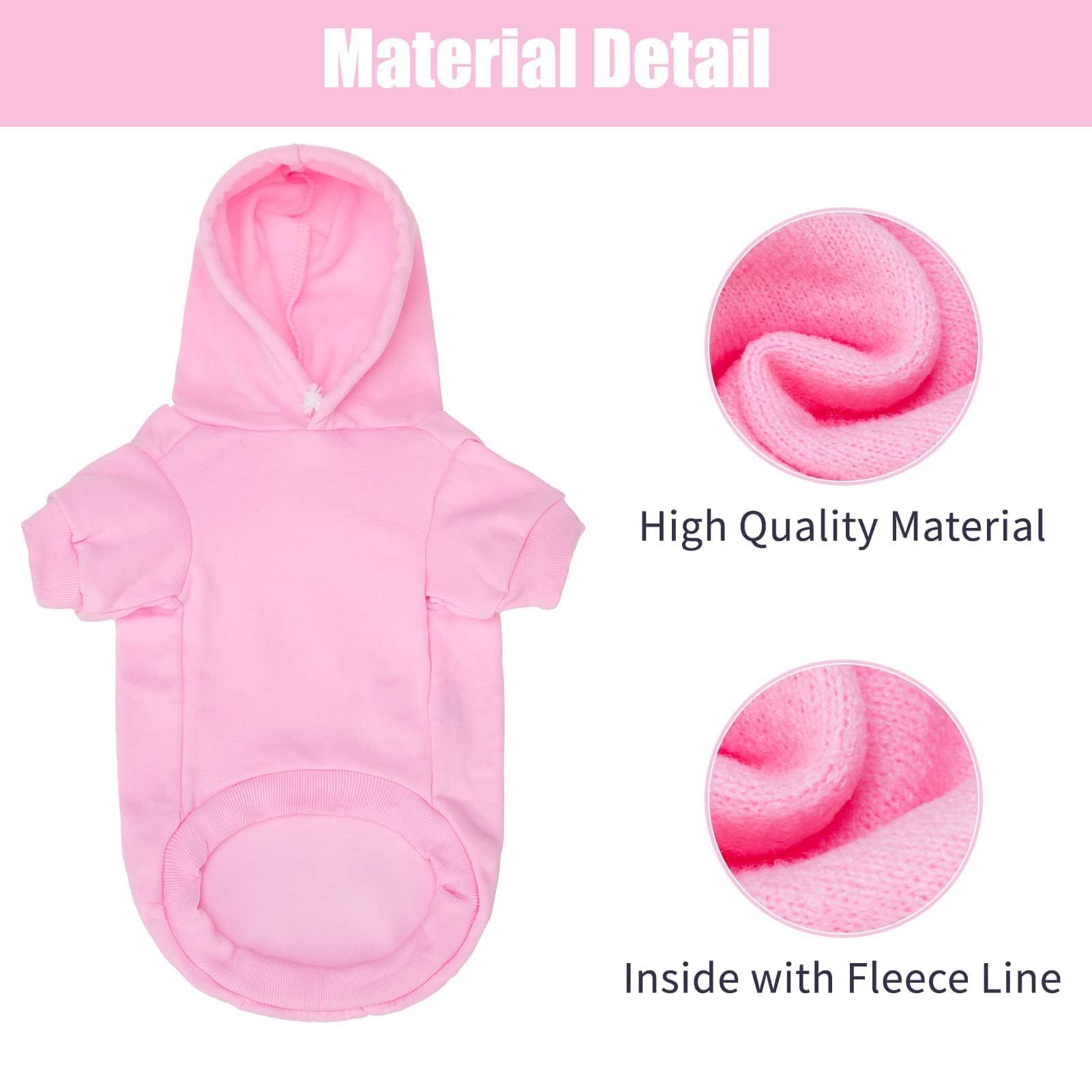 BINGPET Security Dog Hoodie back design highlighting durable printed letters.