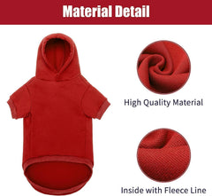 BINGPET security dog hoodie back view, snug fit and stylish design.